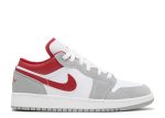 Air Jordan 1 Low SE GS ‘Light Smoke Grey Gym Red’