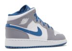 Air Jordan 1 Mid GS ‘Cement True Blue’