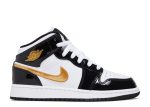 Air Jordan 1 Mid Patent SE GS ‘Black Gold’