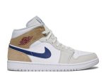 Air Jordan 1 Mid ‘White Khaki Blue Void’