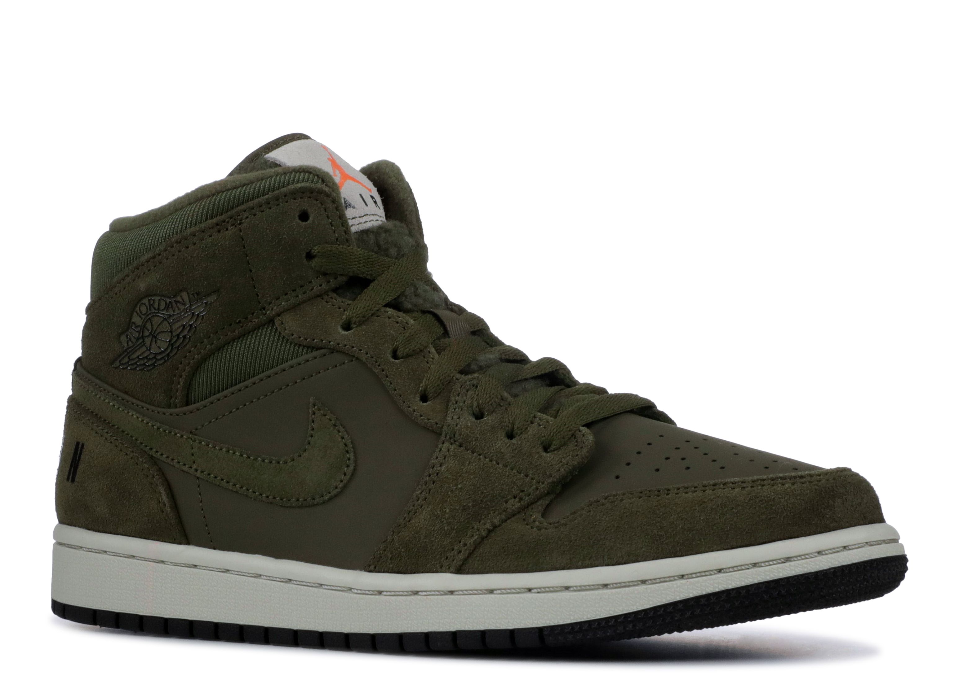 Air Jordan 1 Retro Mid ‘Olive Canvas’