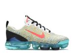 Air VaporMax Flyknit 3 GS ‘White Crimson Turqoise’