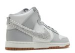 Dunk High ‘Chenille Swoosh – Light Smoke Grey’