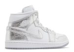 Wmns Air Jordan 1 Mid SE ‘Metallic Silver’