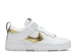 Wmns Dunk Low Disrupt ‘White Metallic Gold’